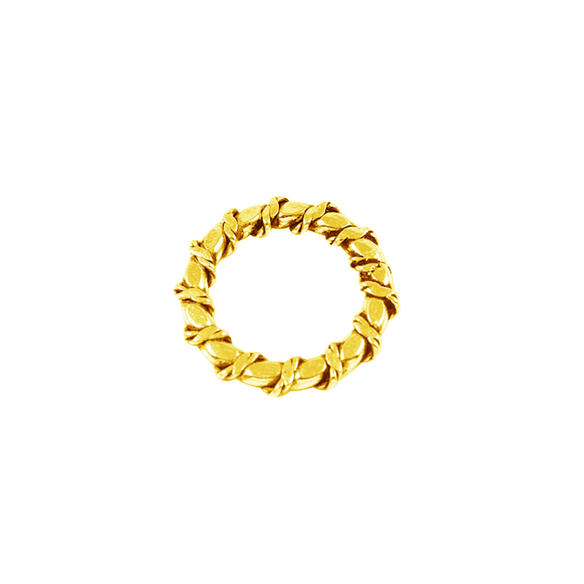 RG-125-10MM 18K Gold Overlay Ring Findings Beads Bali Designs Inc 