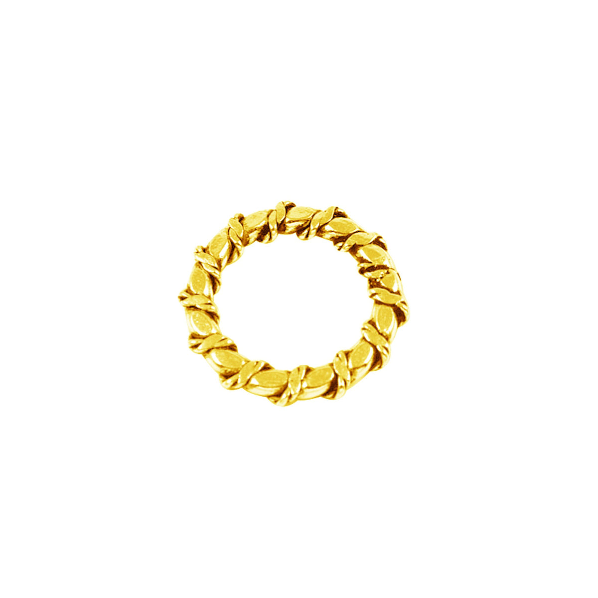 RG-125-10MM 18K Gold Overlay Ring Findings Beads Bali Designs Inc 