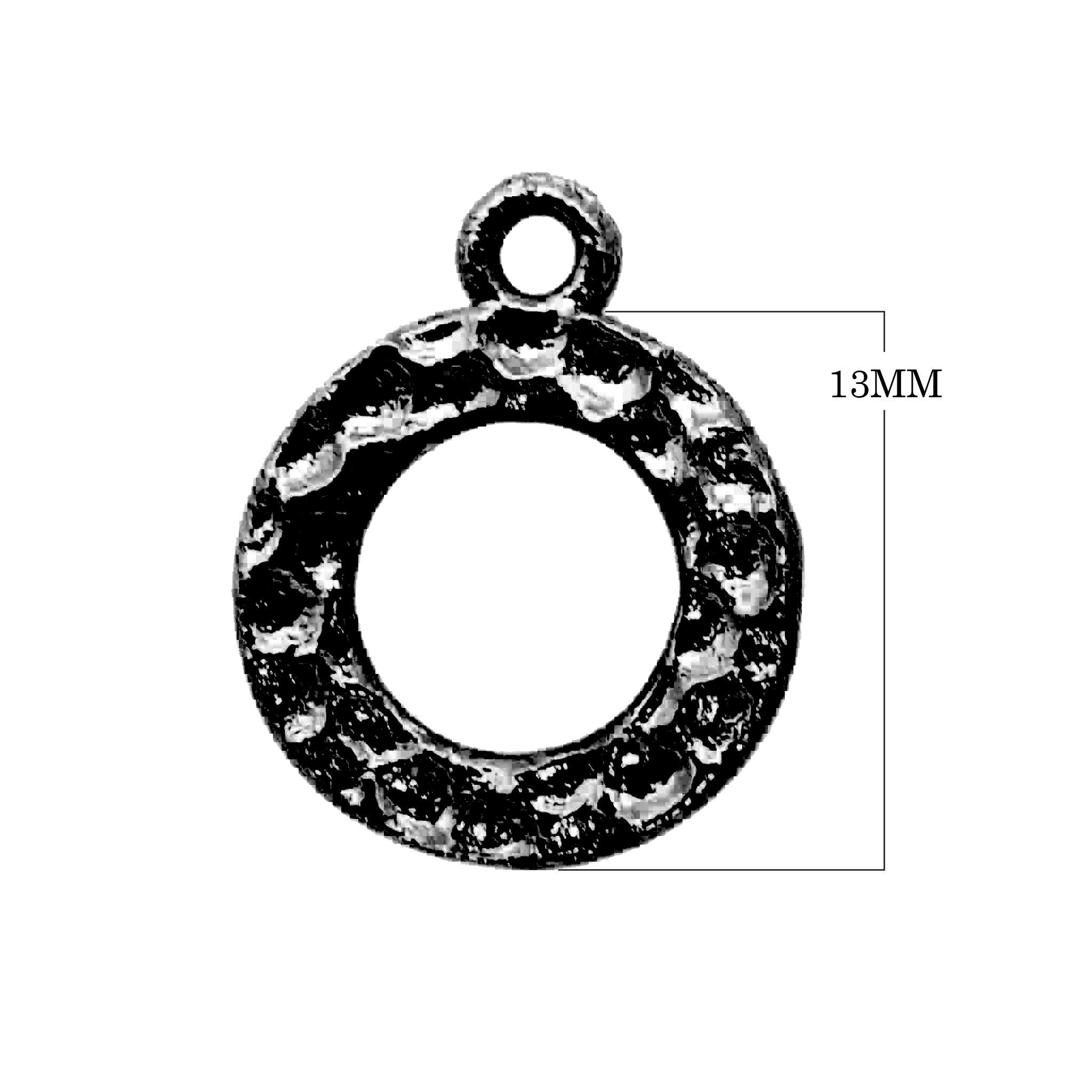 RR-114-1R Black Rhodium Overlay Ring Findings Beads Bali Designs Inc 