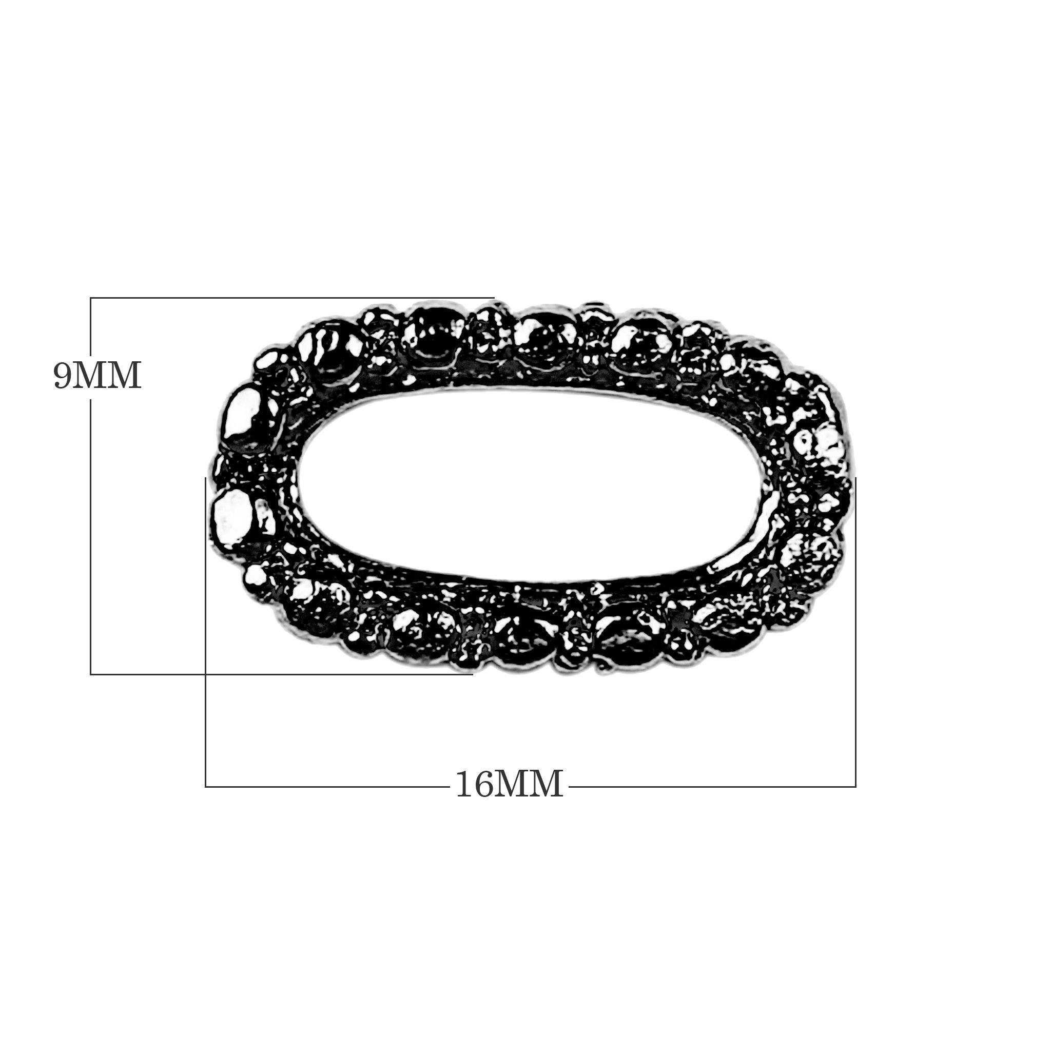 RR-123 Black Rhodium Overlay Ring Findings Beads Bali Designs Inc 