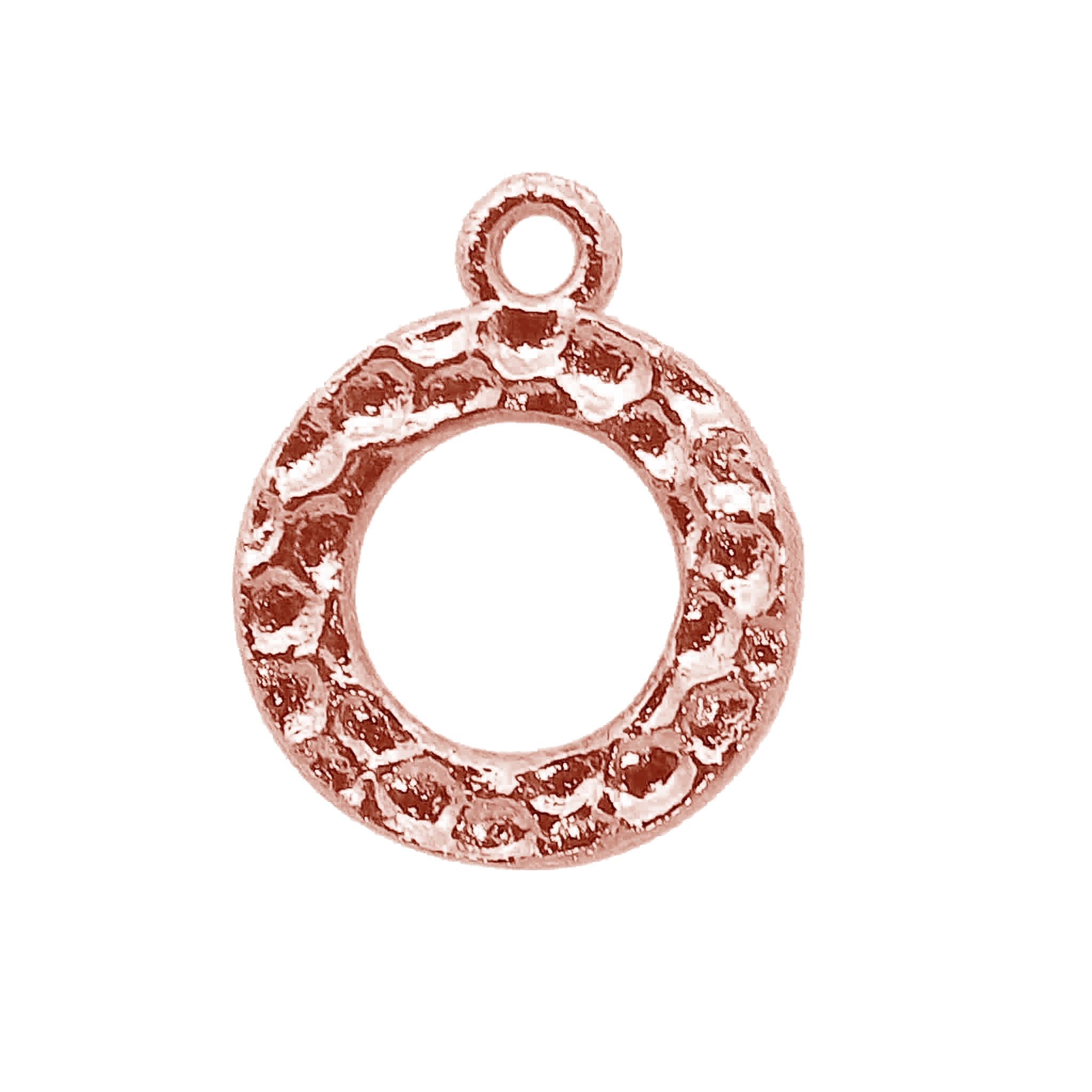 RRG-114-13MM-1R Rose Gold Overlay Ring Findings Beads Bali Designs Inc 