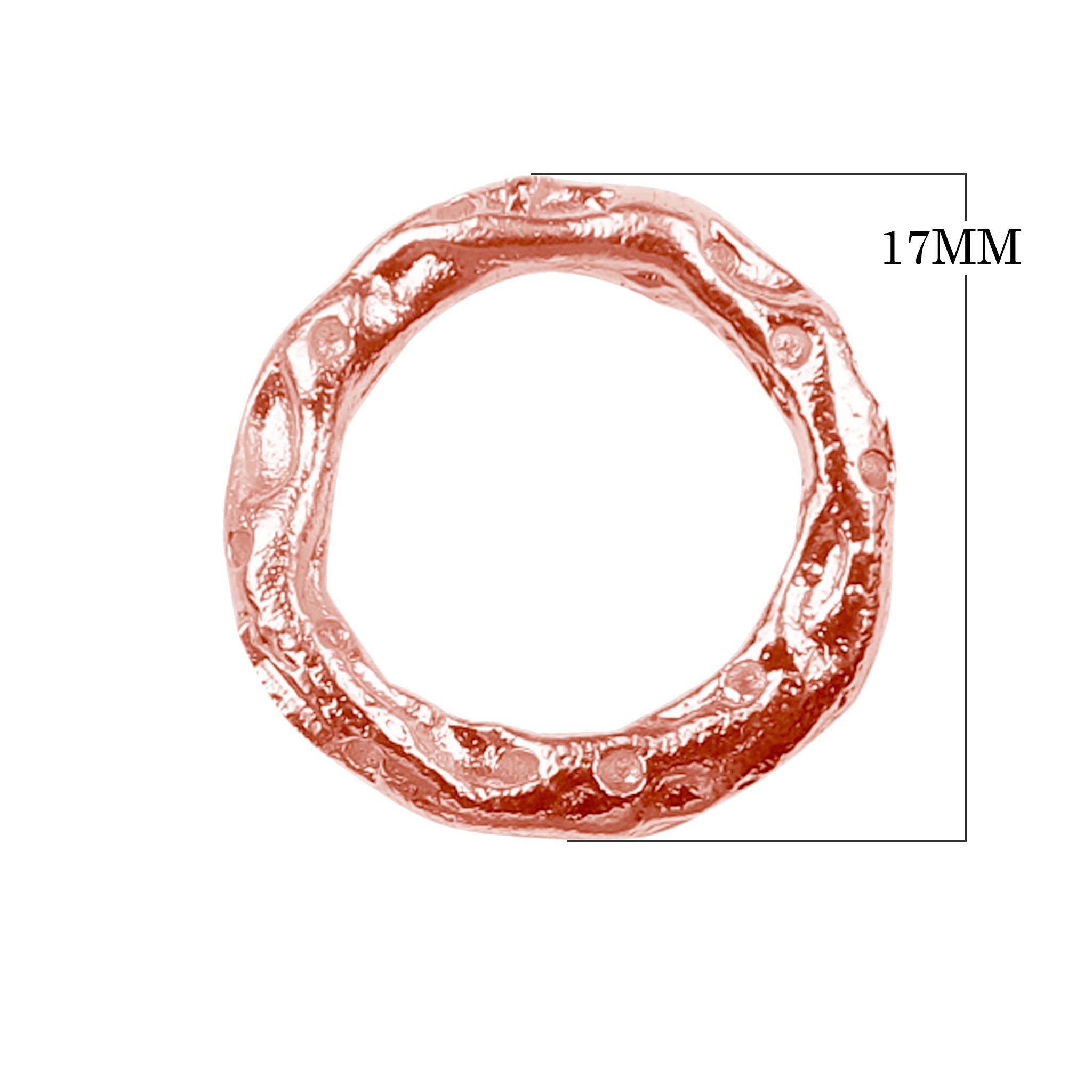 RRG-117 Rose Gold Overlay Ring Findings Beads Bali Designs Inc 
