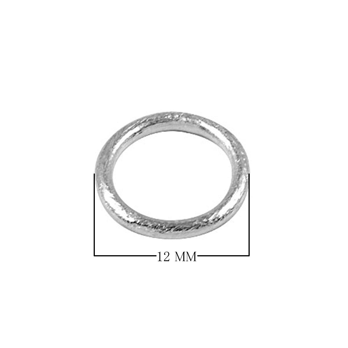 RSF-101-12MM Silver Overlay Ring Findings Beads Bali Designs Inc 