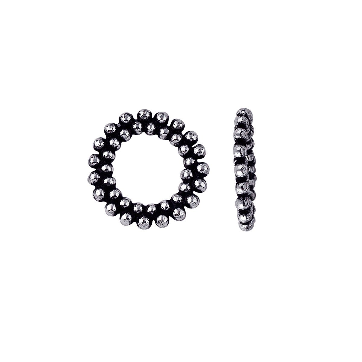 RSF-107-10MM Silver Overlay Ring Findings Beads Bali Designs Inc 