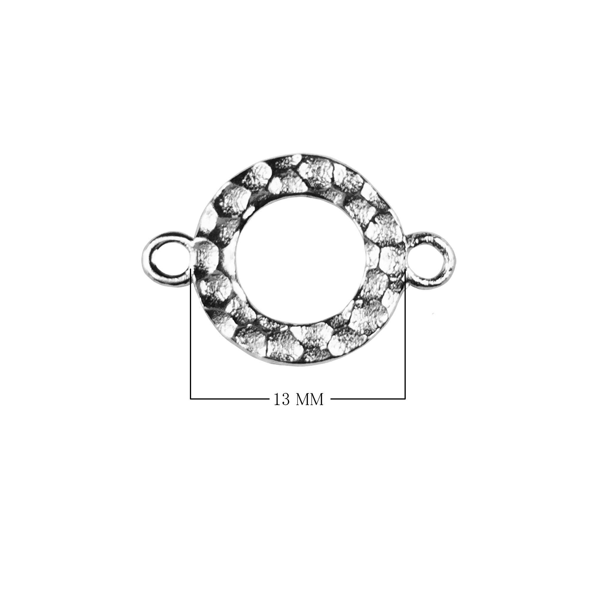 RSF-114-13MM-2R Silver Overlay Ring Findings Beads Bali Designs Inc 