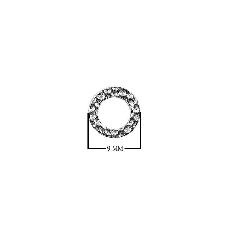 RSF-114-9MM Silver Overlay Ring Findings Beads Bali Designs Inc 