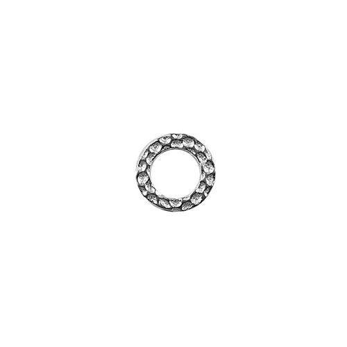 Elegant silver overlay stone set ring finding handcrafted in India for jewelry making