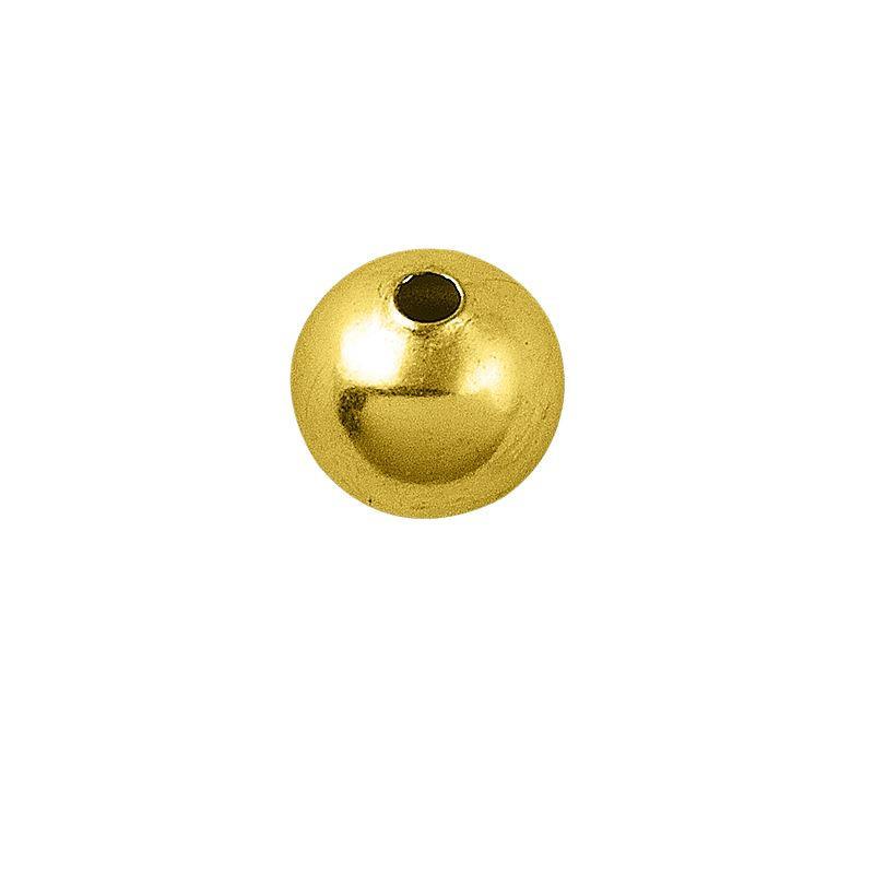SBG-100-2.5MM 18K Gold Overlay Seamless Bead Beads Bali Designs Inc 