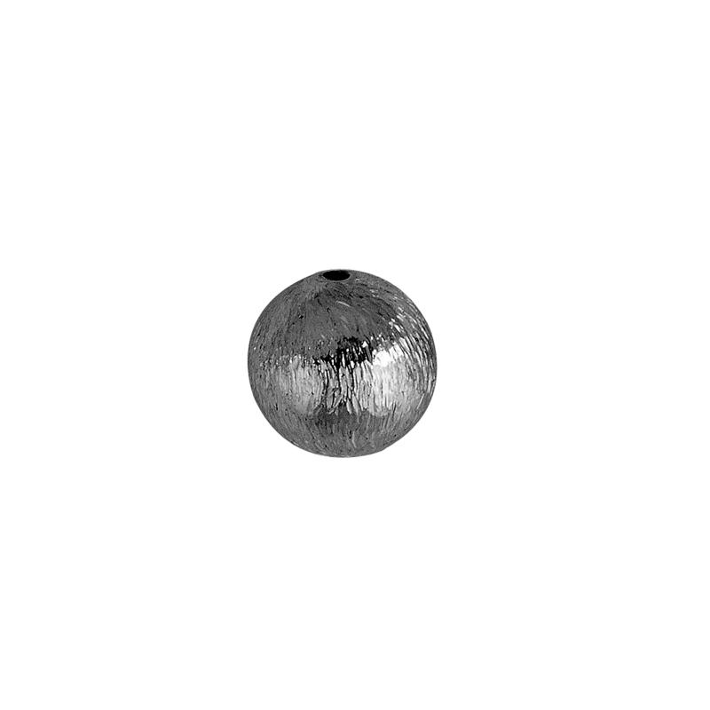 SBR-101-14MM Black Rhodium Overlay Seamless Bead Brushed Finish Beads Bali Designs Inc 