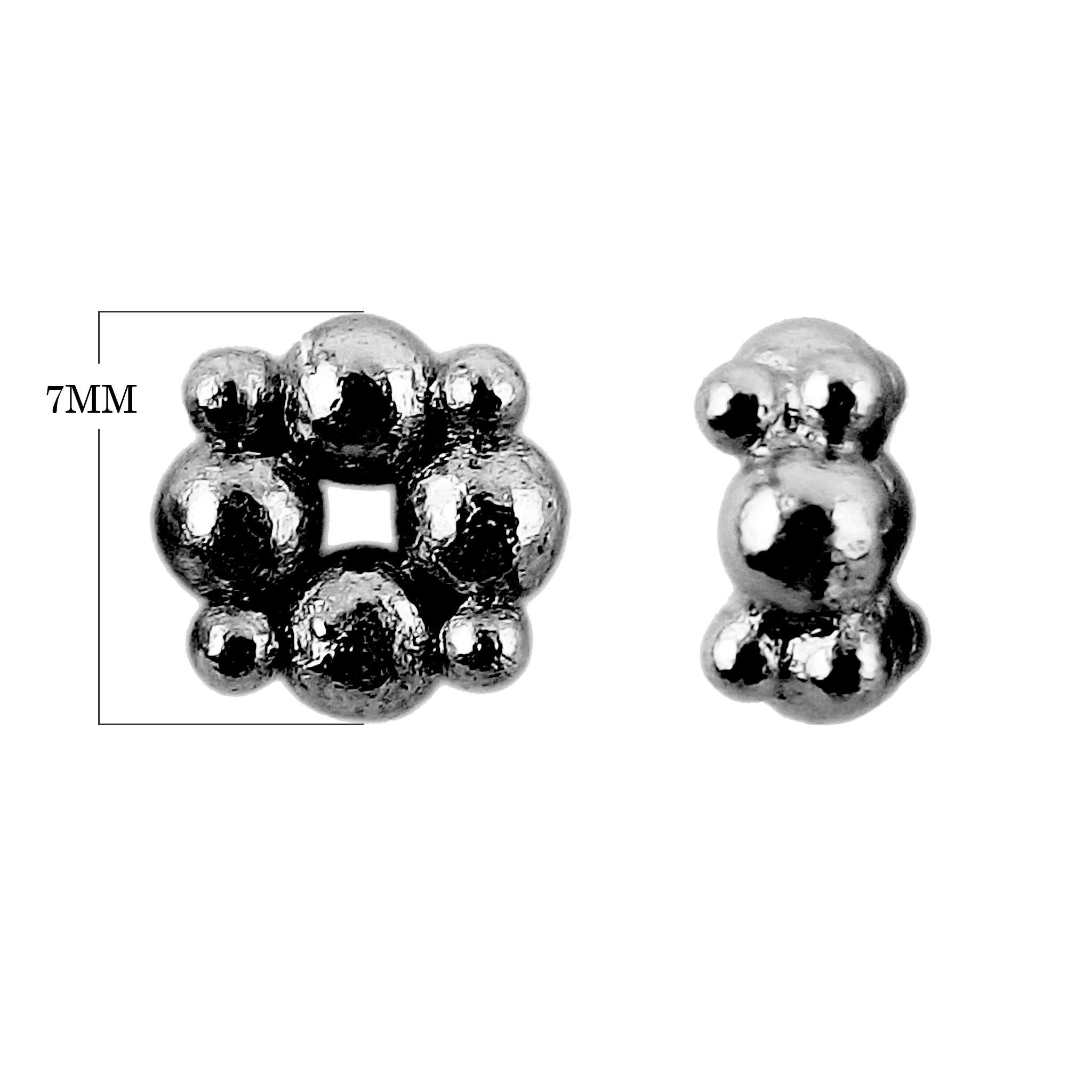 SBR-111 Black Rhodium Overlay Spacers Beads Bali Designs Inc 