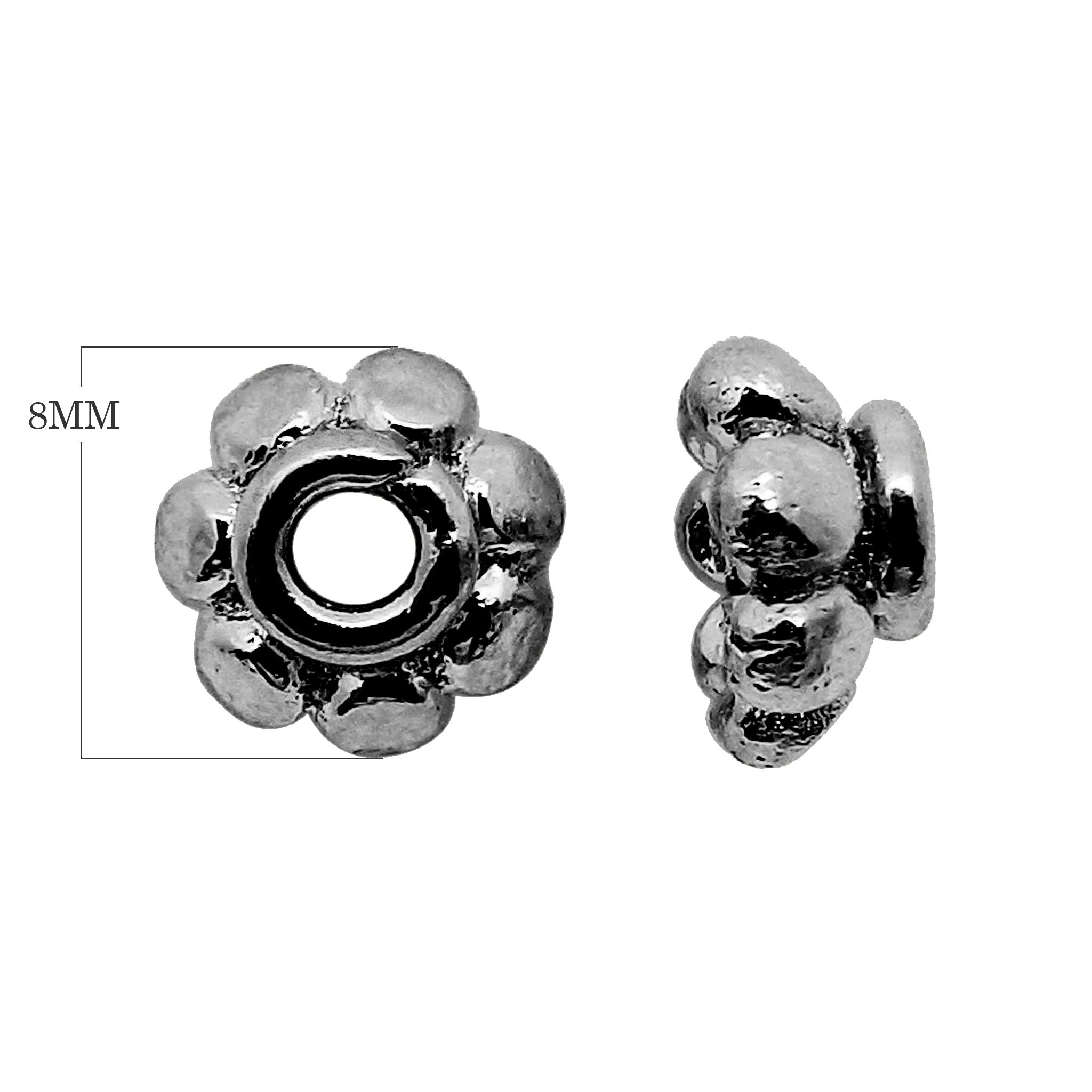 SBR-137 Black Rhodium Overlay Spacers Beads Bali Designs Inc 