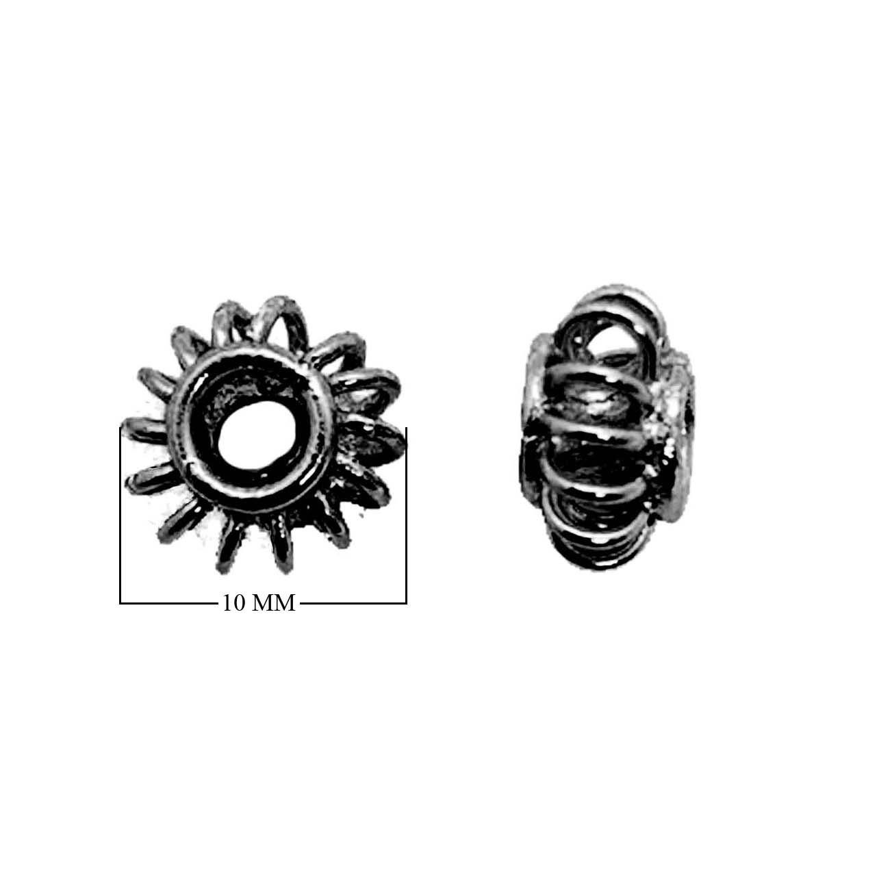 SBR-150 Black Rhodium Overlay Spacers Beads Bali Designs Inc 