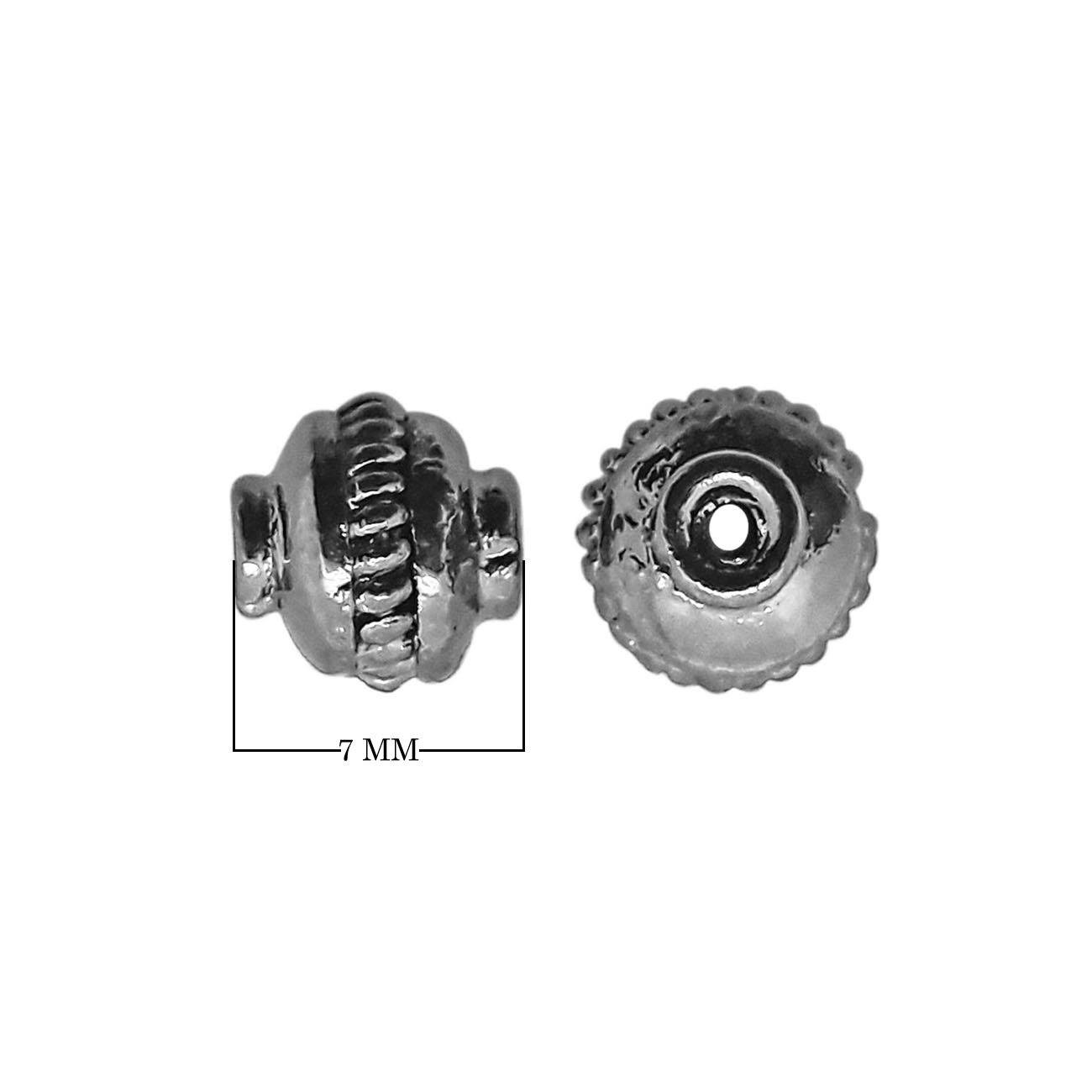 SBR-161 Black Rhodium Overlay Spacers Beads Bali Designs Inc 
