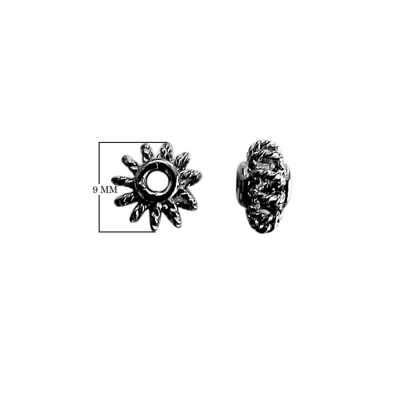 SBR-314 Black Rhodium Overlay Spacers Beads Bali Designs Inc 