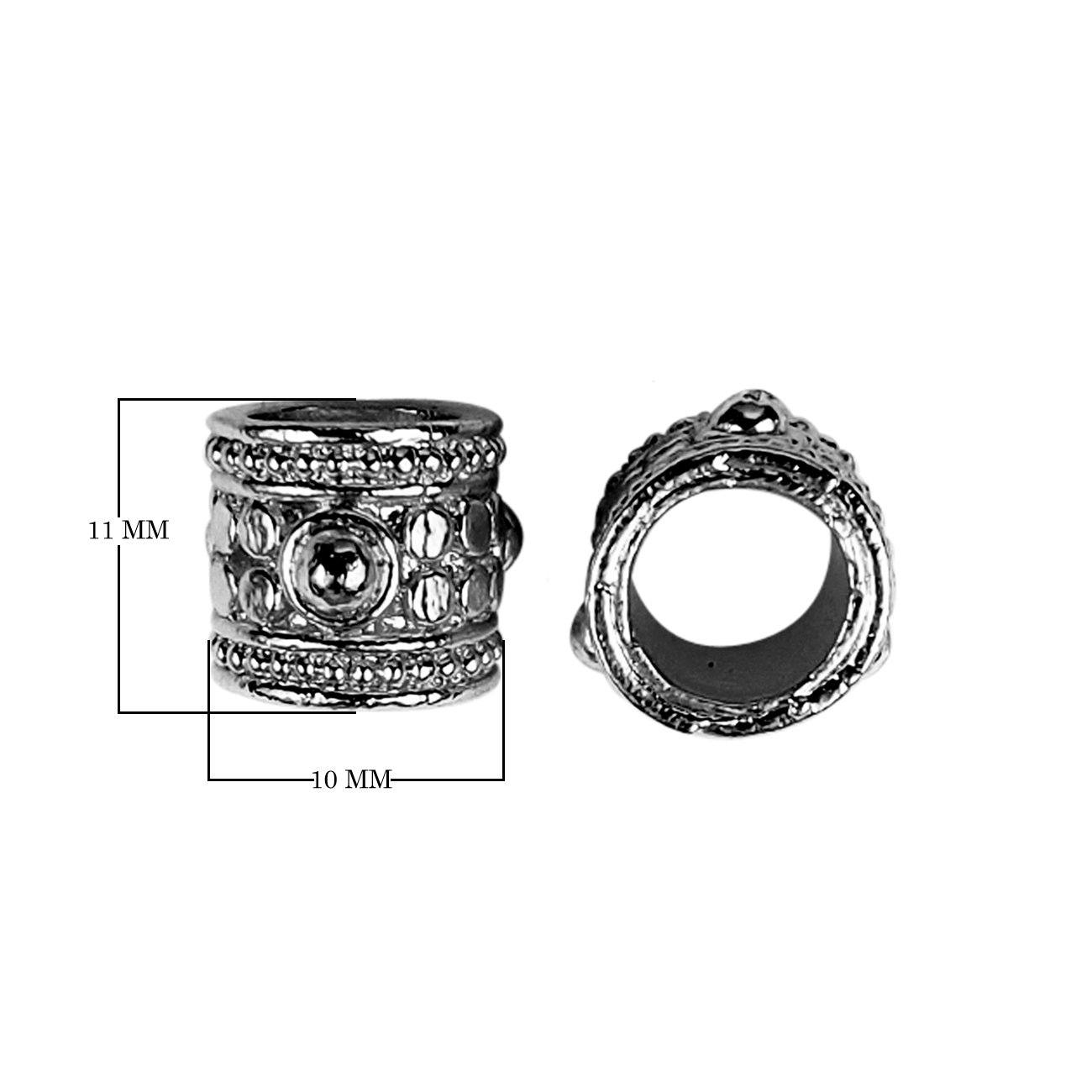 SBR-325 Black Rhodium Overlay Spacers Beads Bali Designs Inc 