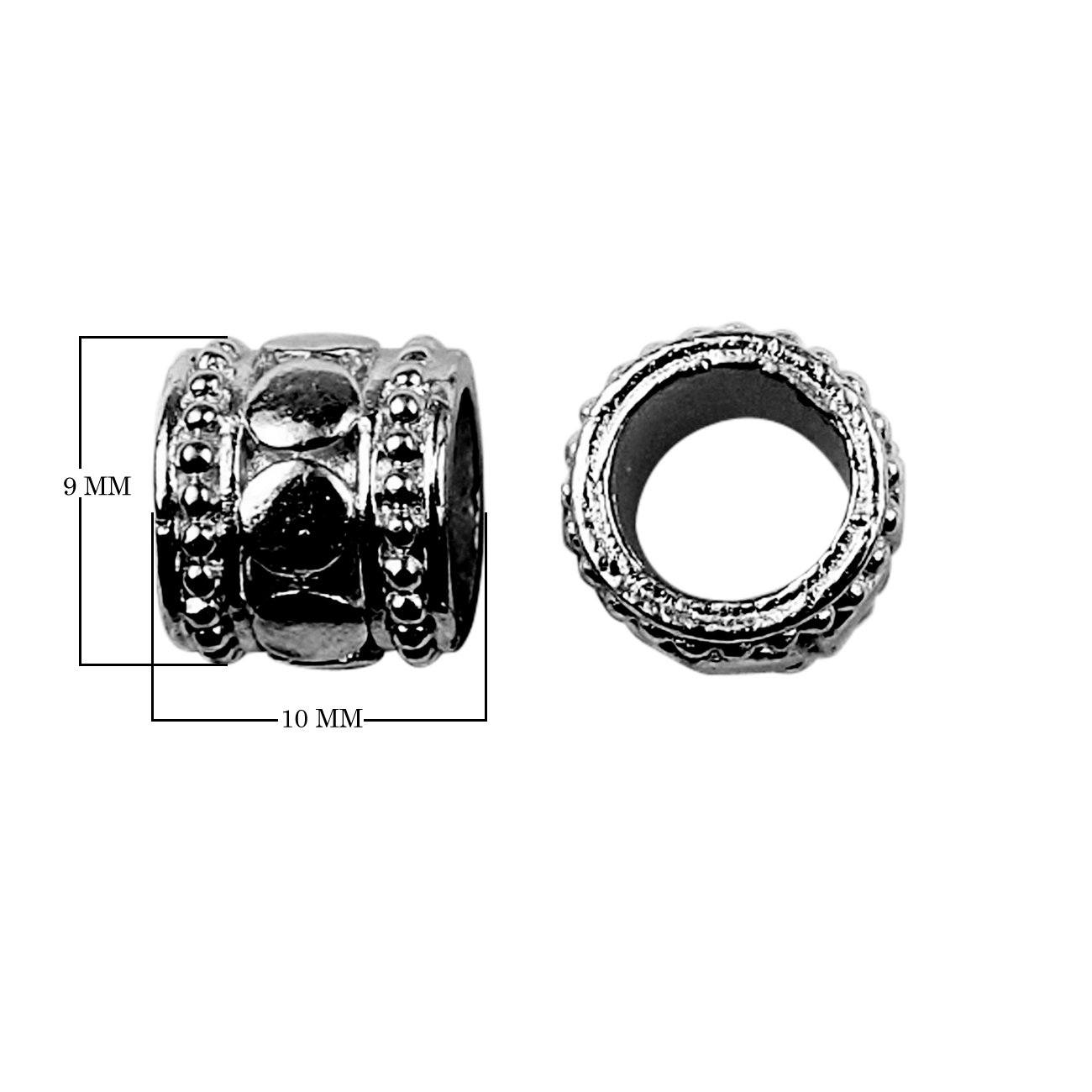 SBR-327 Black Rhodium Overlay Spacers Beads Bali Designs Inc 