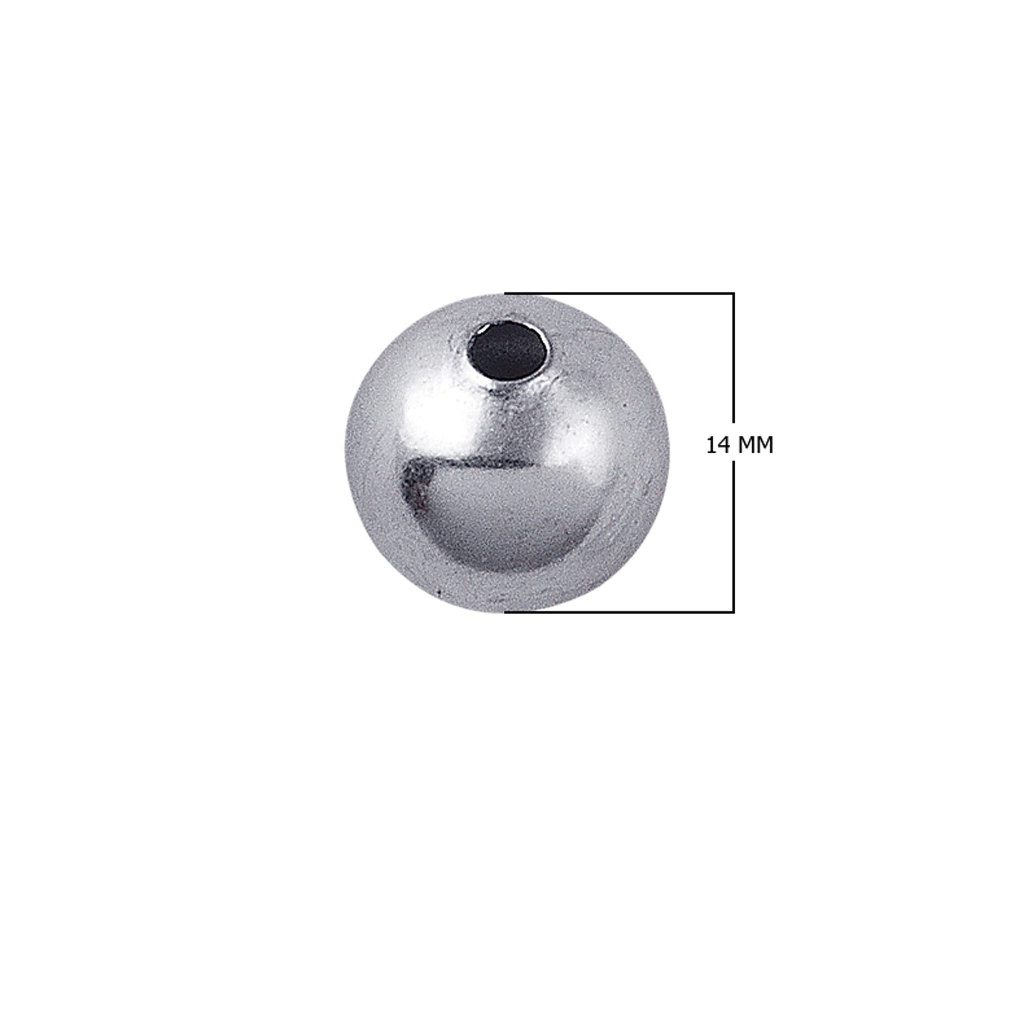 SBSF-100 Silver Overlay Seamless Bead Beads Bali Designs Inc 14MM 
