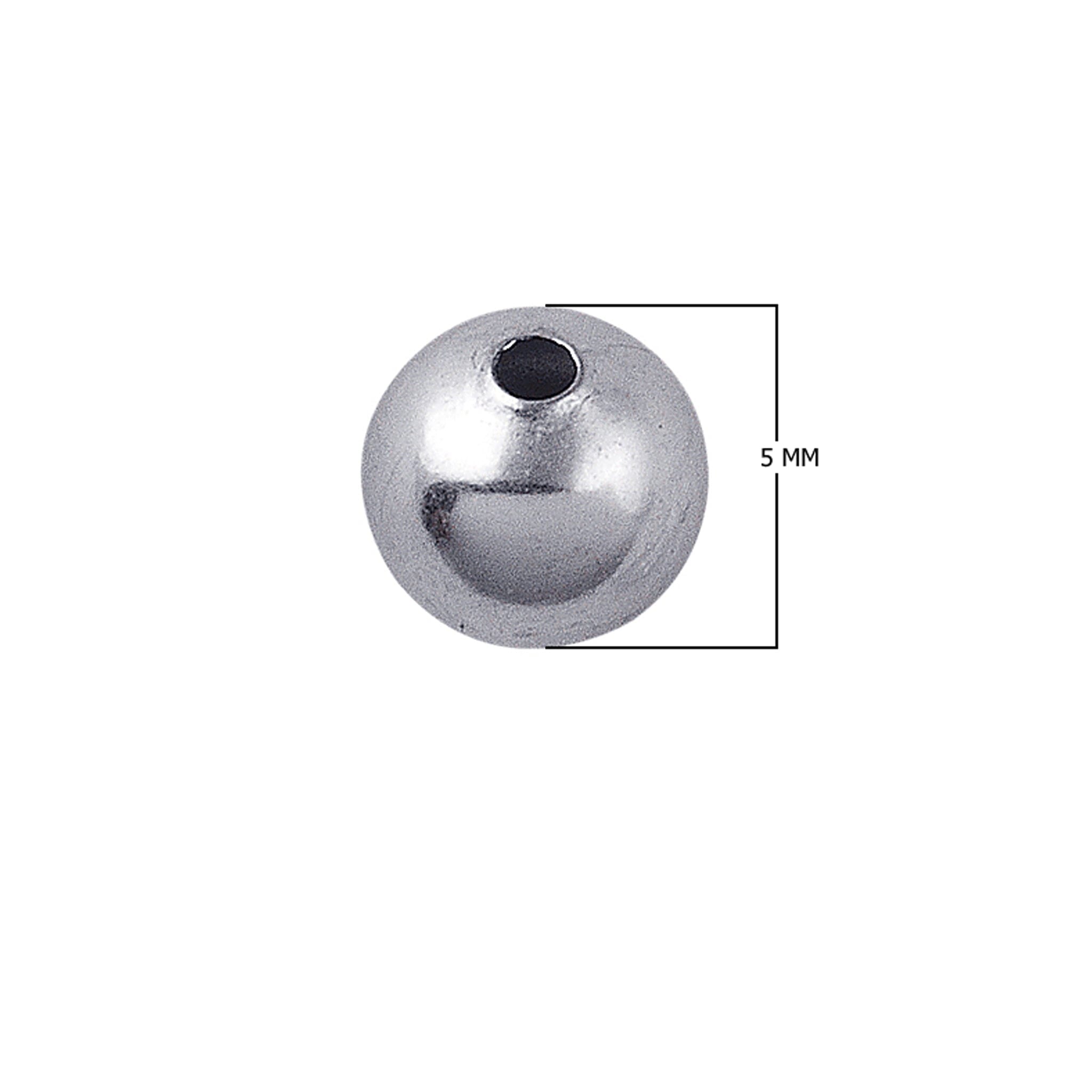 SBSF-100 Silver Overlay Seamless Bead Beads Bali Designs Inc 5MM 