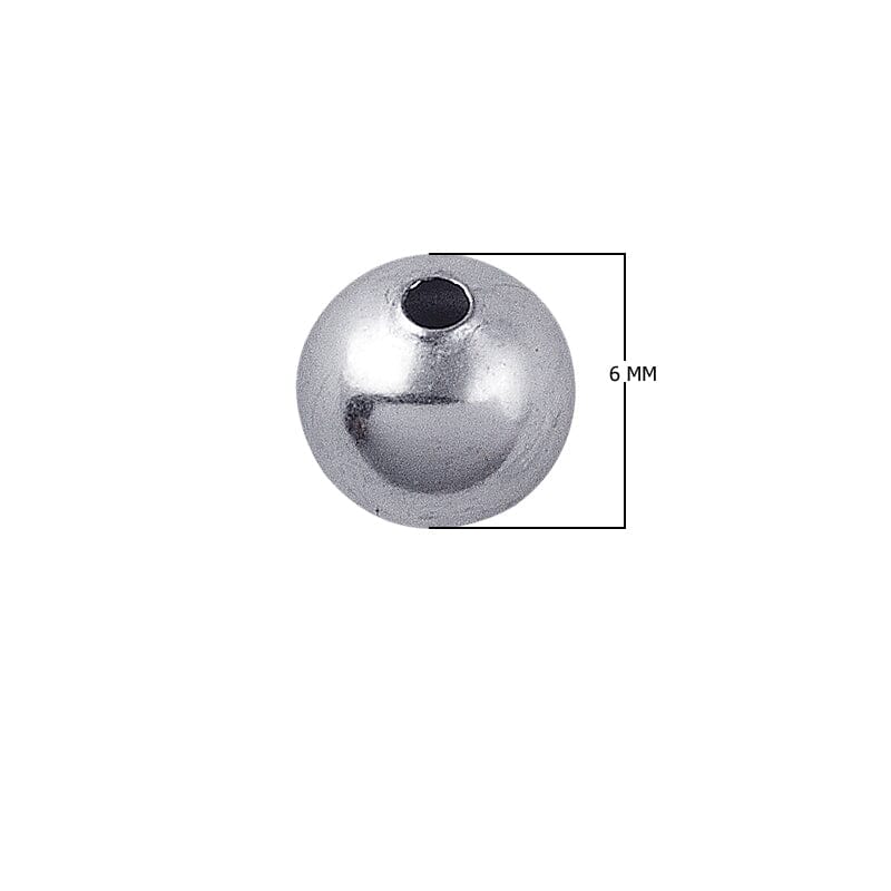 SBSF-100 Silver Overlay Seamless Bead Beads Bali Designs Inc 6MM 