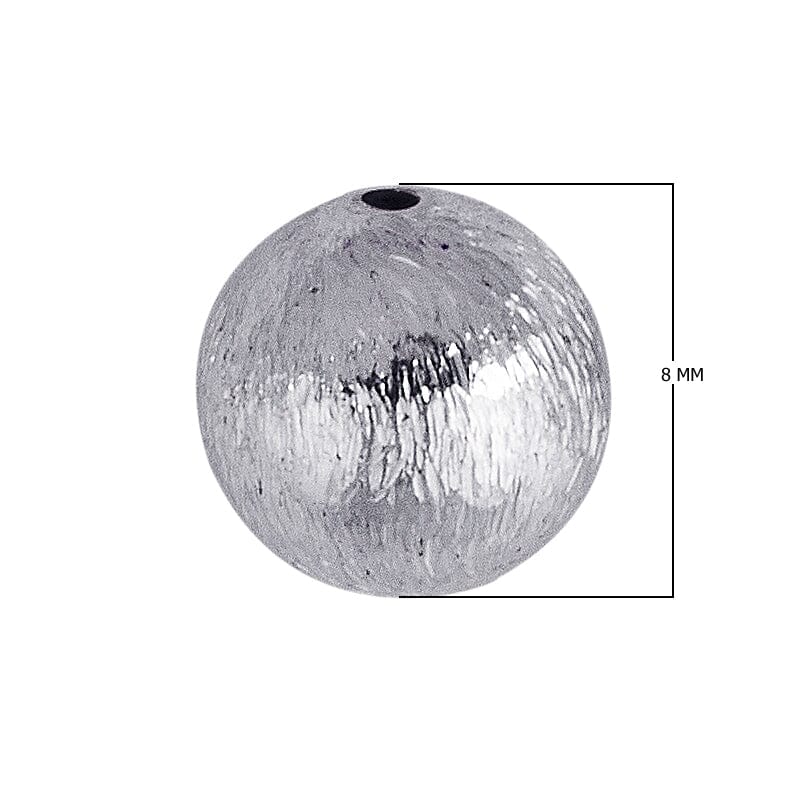 SBSF-101 Silver Overlay Seamless Bead Brushed Finish Beads Bali Designs Inc 8MM 