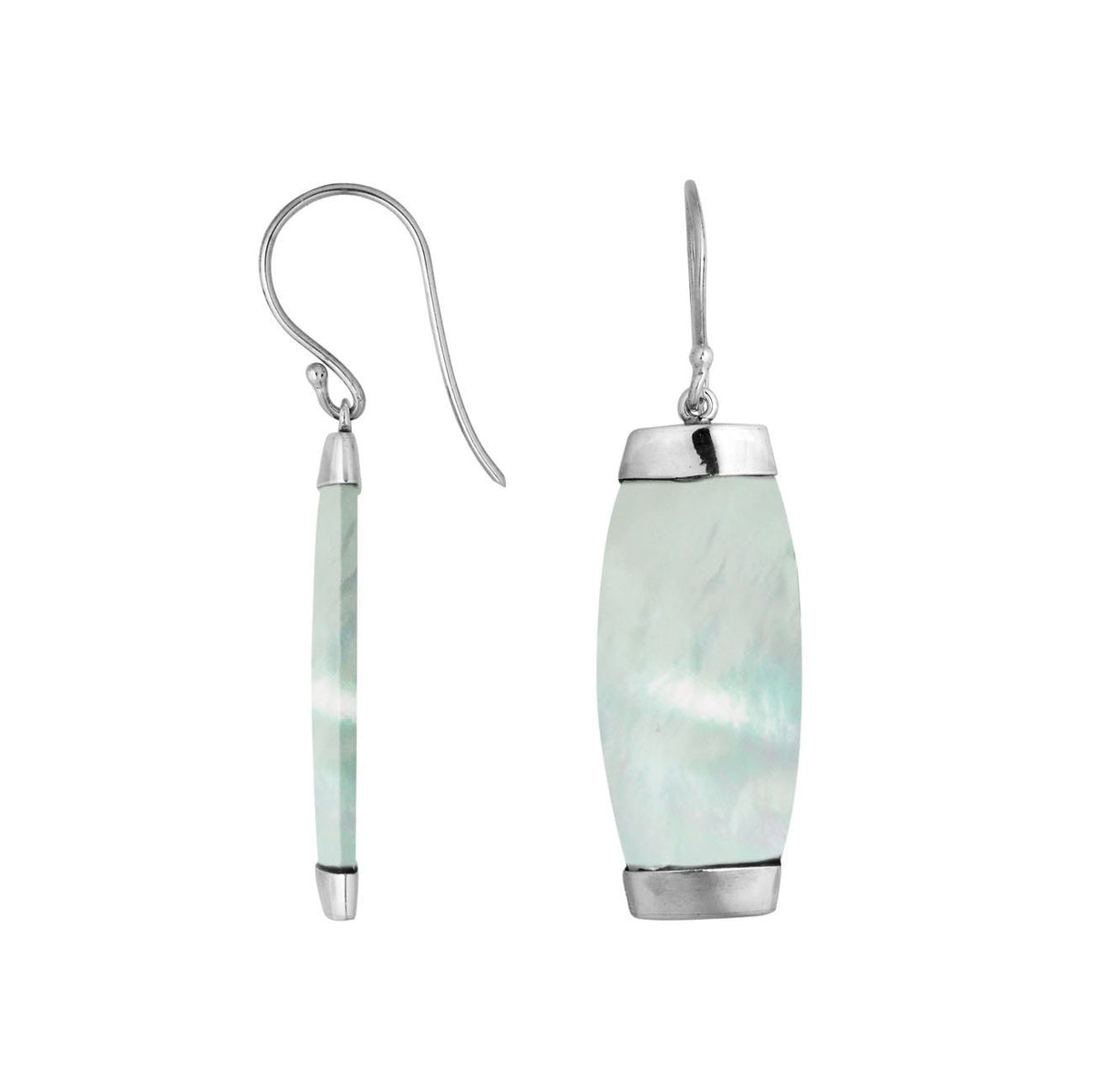 SE-2207-MOP Sterling Silver Earring With Mother Of Pearl Jewelry Bali Designs Inc 