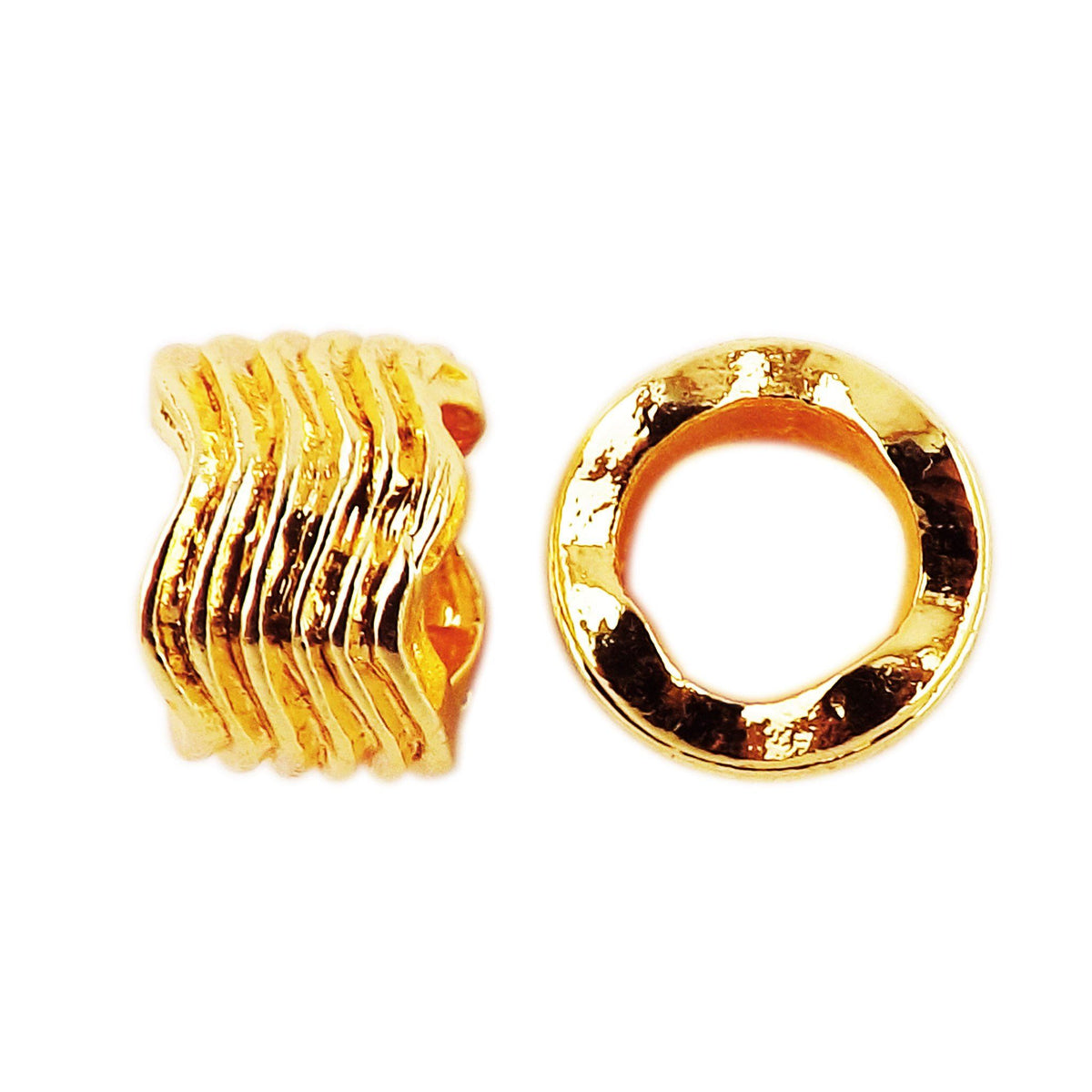 SG-133 18K Gold Overlay Large Hole Spacers Beads Bali Designs Inc 