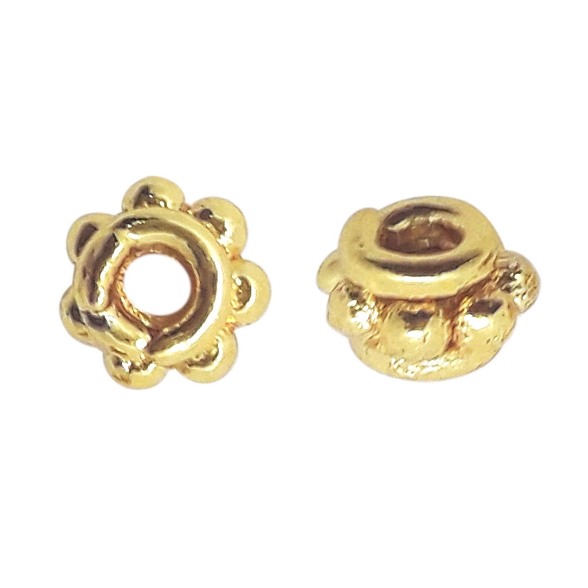 18K Gold Overlay Spacers Beads Bali Designs Inc 