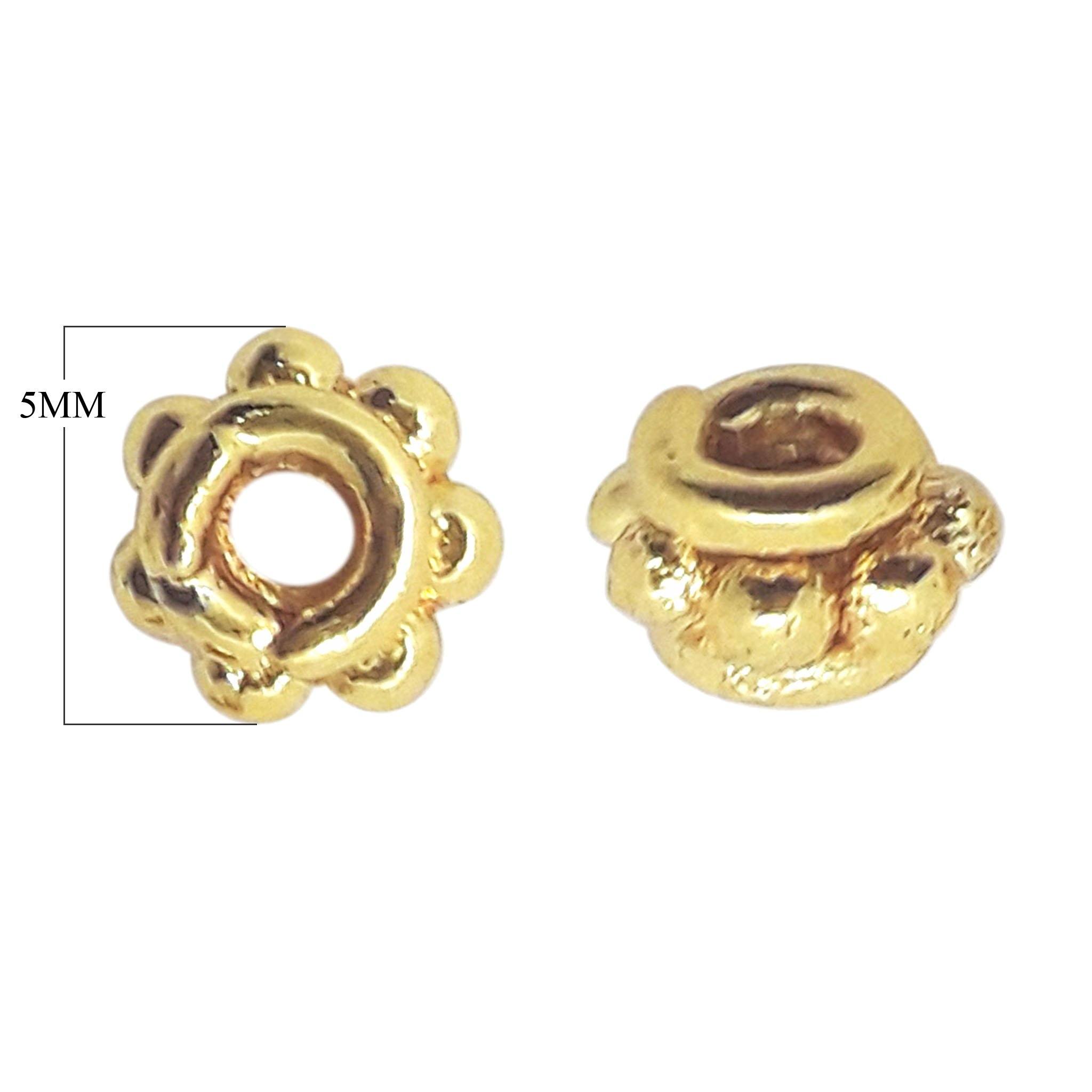 18K Gold Overlay Spacers Beads Bali Designs Inc 
