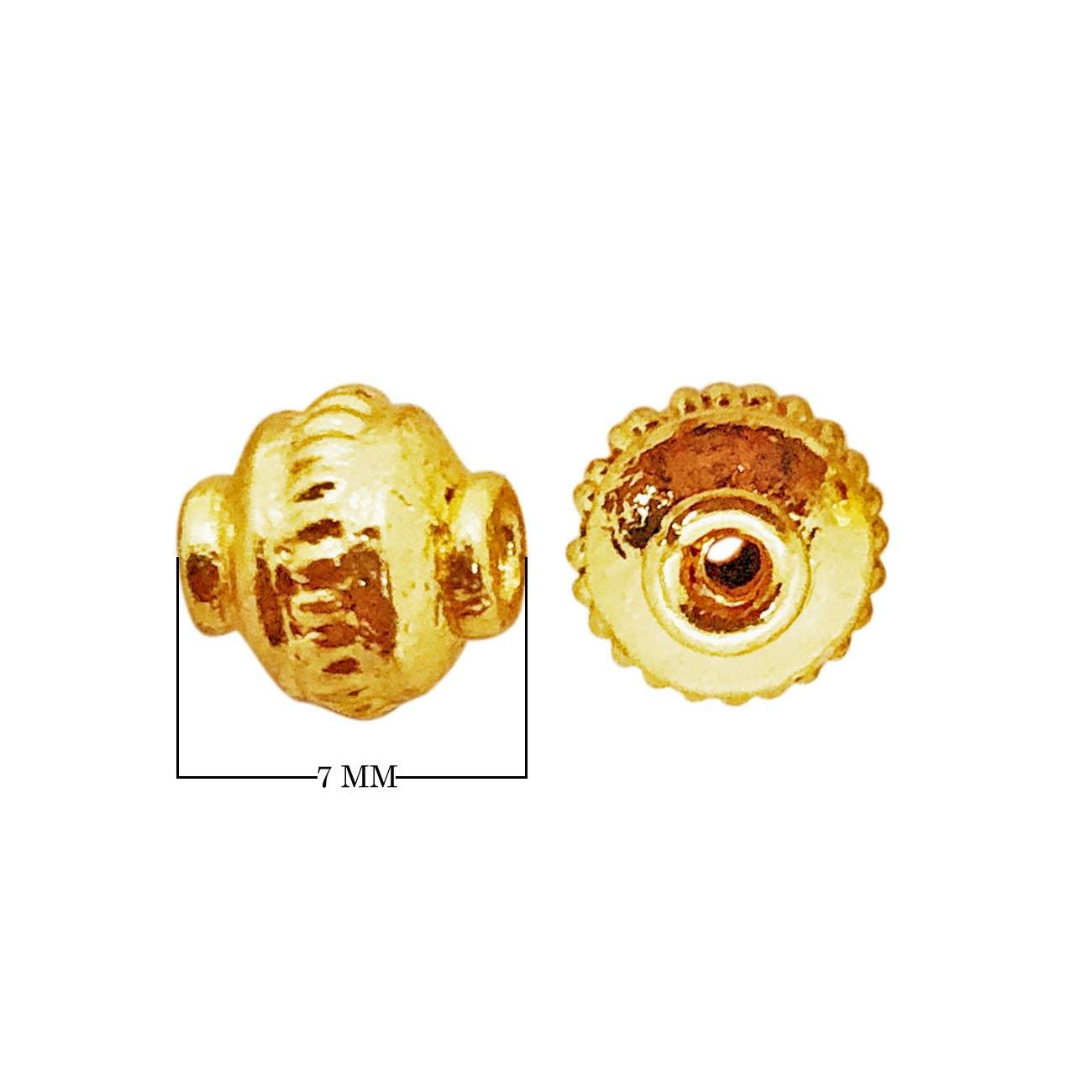 SG-161 18K Gold Overlay Spacers Beads Bali Designs Inc 