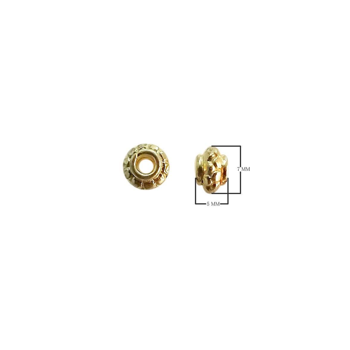 18K Gold Overlay Spacers Beads Bali Designs Inc 