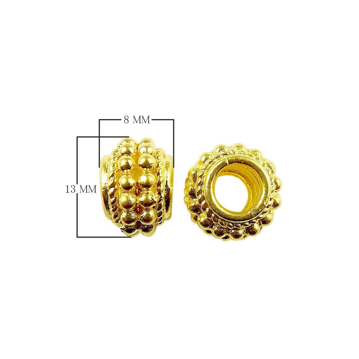 SG-319 18K Gold Overlay Spacers Beads Bali Designs Inc 