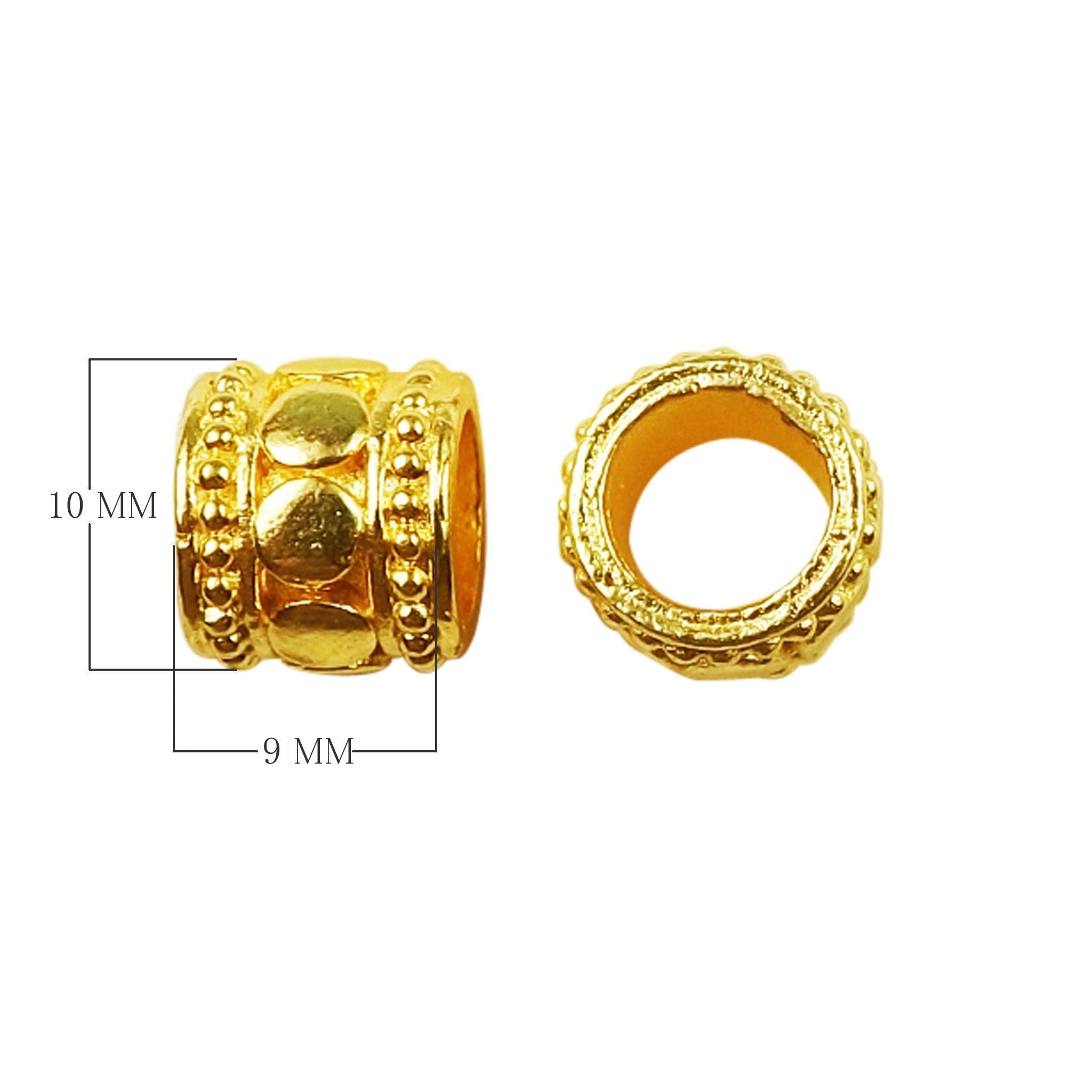 SG-327 18K Gold Overlay Spacers Beads Bali Designs Inc 