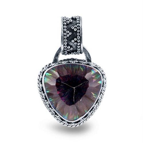 SP-5679-MT Sterling Silver Pendant With Mystic Quartz Jewelry Bali Designs Inc 