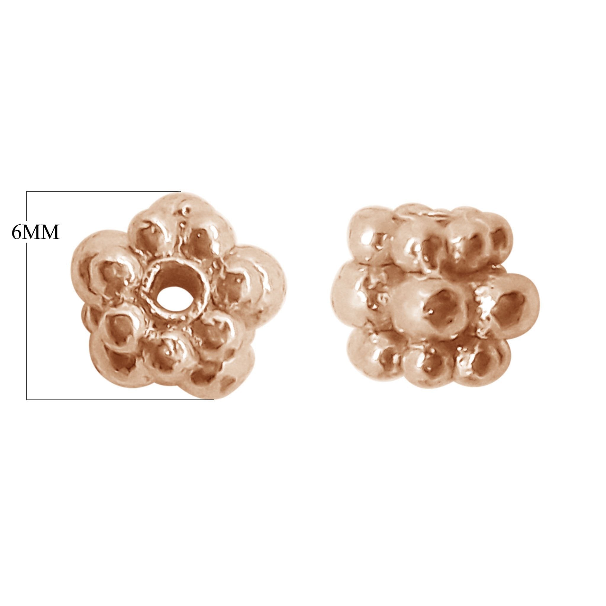 SRG-154 Rose Gold Overlay Spacers Beads Bali Designs Inc 