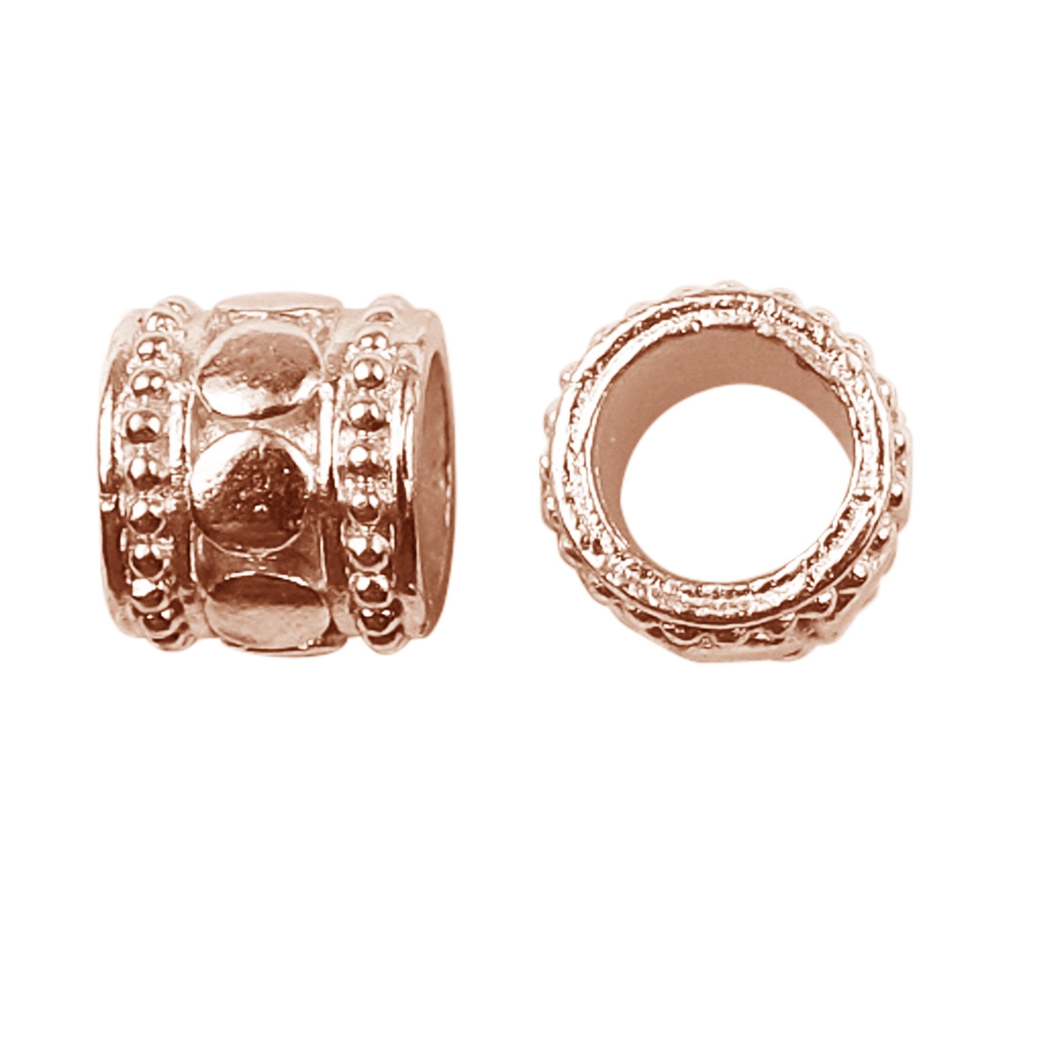 SRG-327 Rose Gold Overlay Spacers Beads Bali Designs Inc 