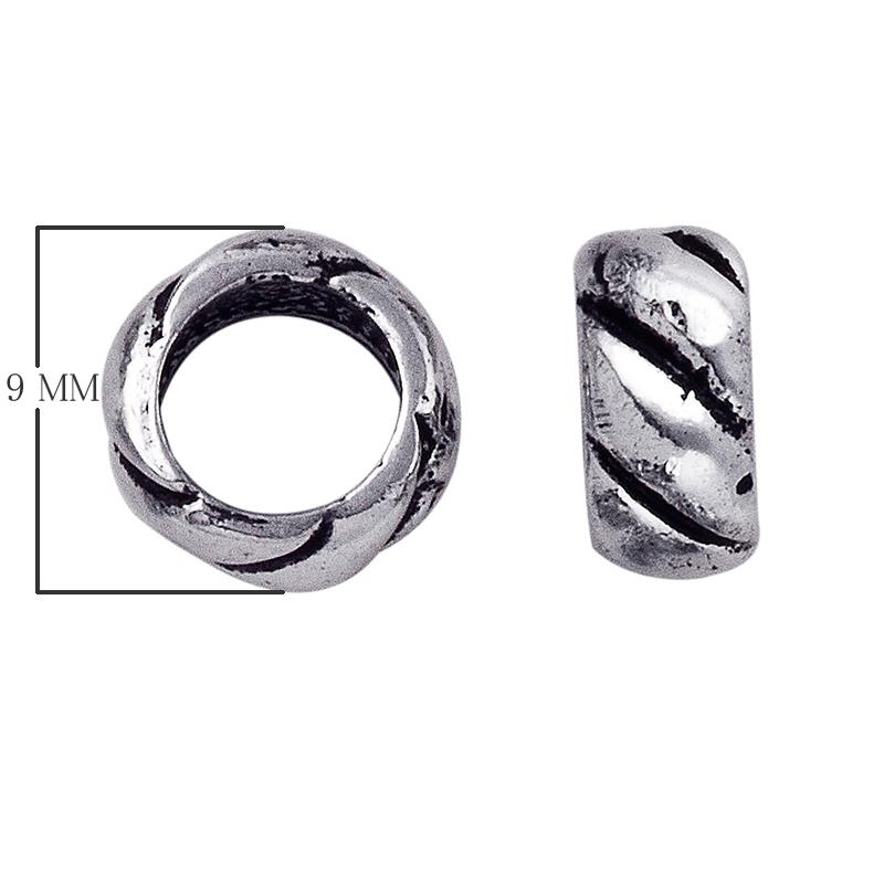 SSF-131 Silver Overlay Spacers Beads Bali Designs Inc 