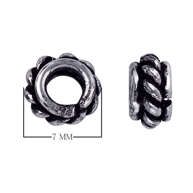 SSF-170 Silver Overlay Spacers Beads Bali Designs Inc 