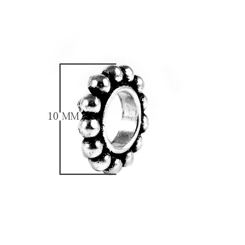 SSF-195 Silver Overlay Spacers Beads Bali Designs Inc 