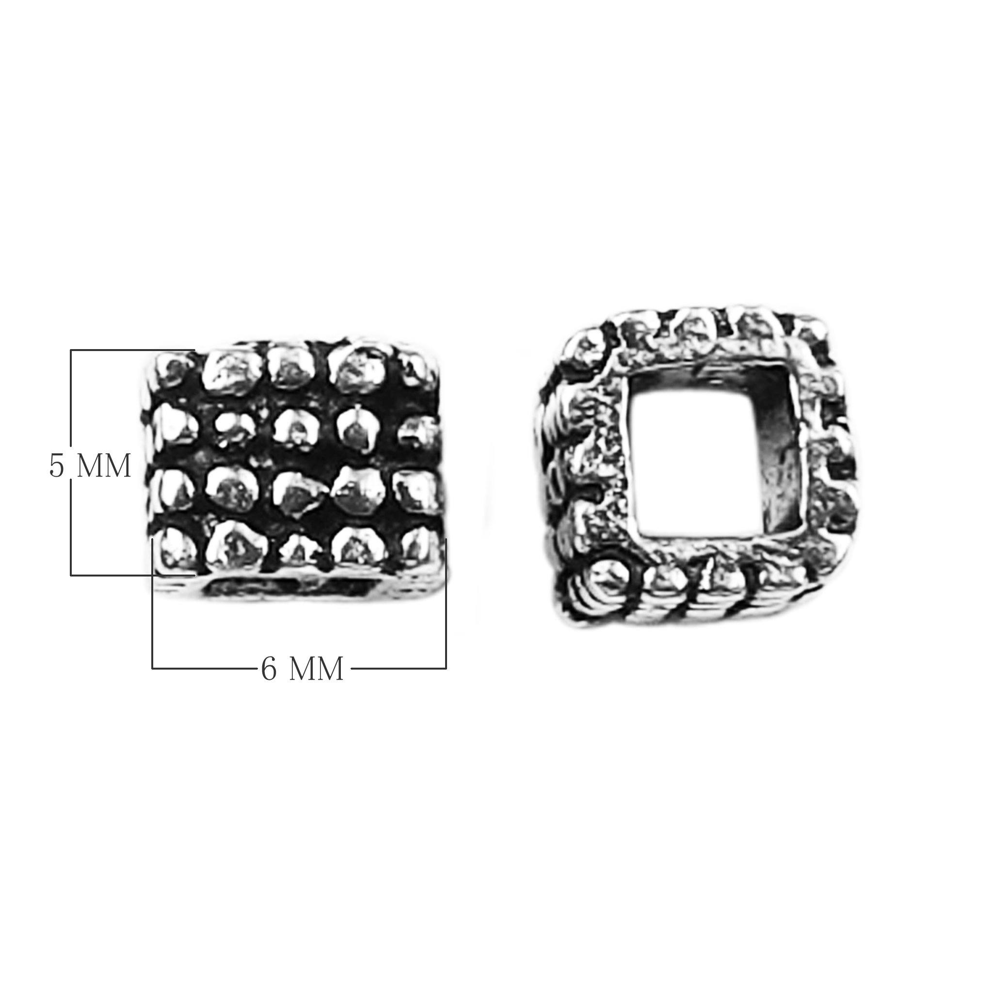 SSF-329 Silver Overlay Spacers Beads Bali Designs Inc 