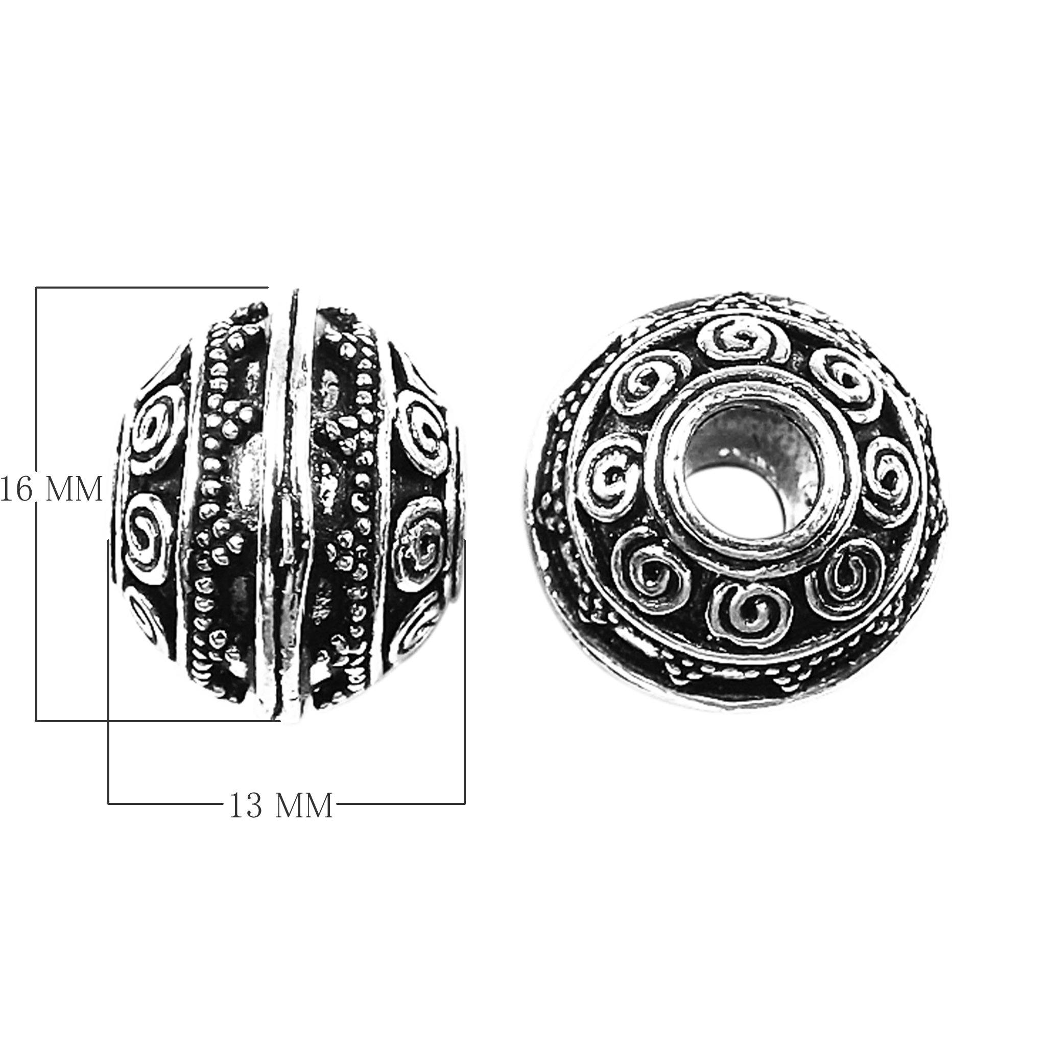SSF-331 Silver Overlay Spacers Beads Bali Designs Inc 