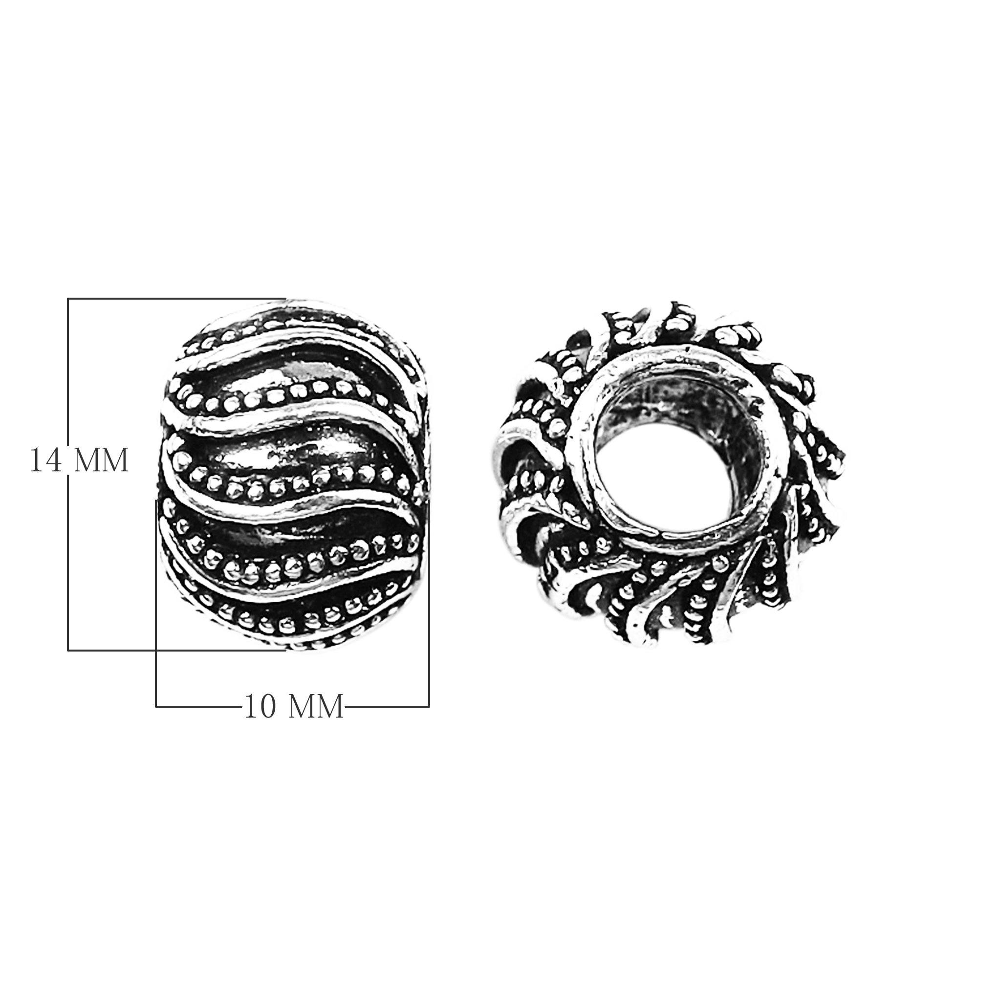 SSF-332 Silver Overlay Spacers Beads Bali Designs Inc 
