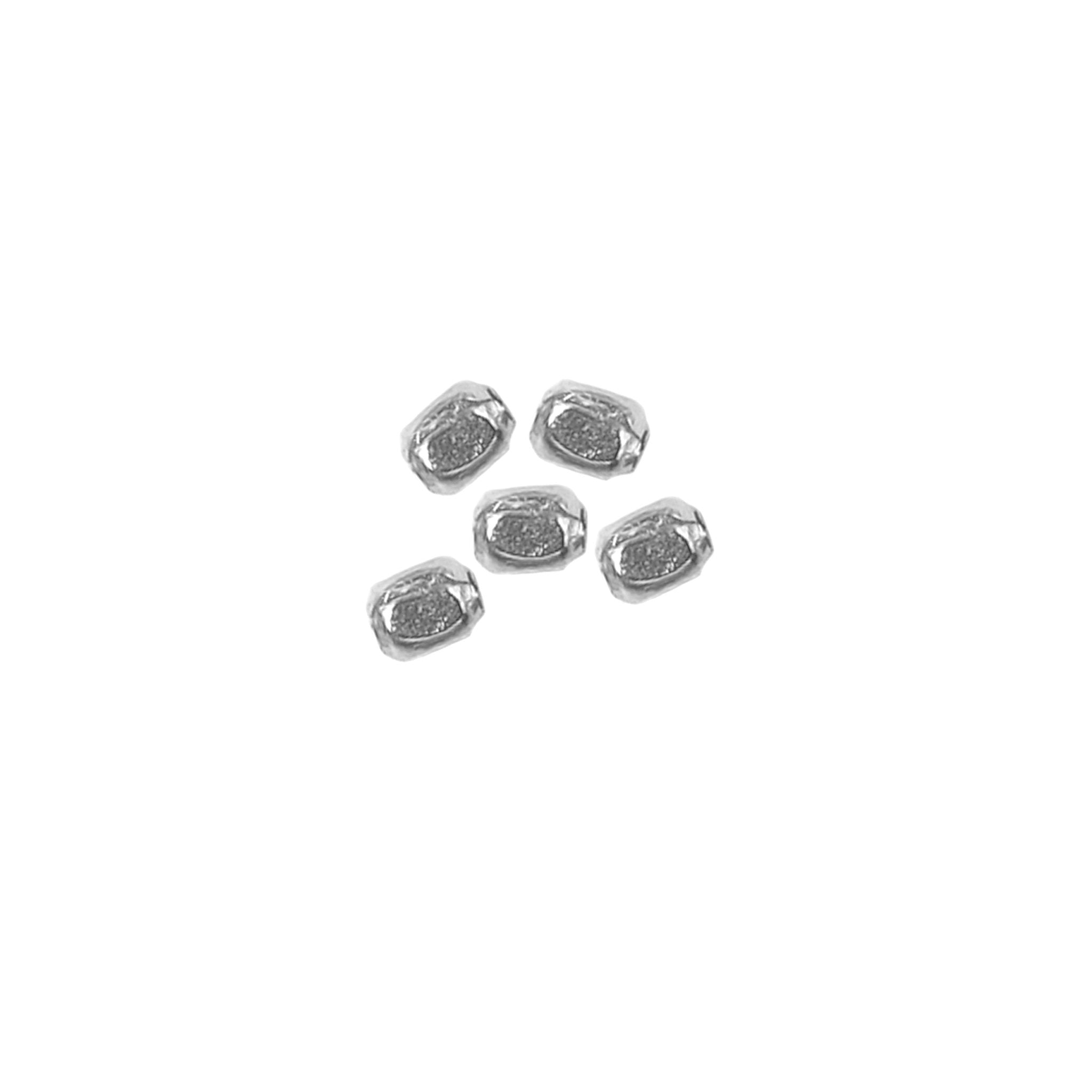 Silver Overlay Over Copper minimalist handcrafted spacer from India for jewelry making